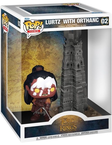 Figura Funko POP! Town: The Lord of the Rings - Lurtz with Orthanc 02