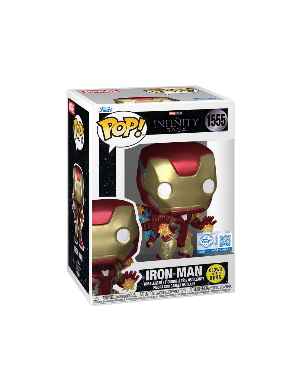 Figura Funko POP! Marvel Plus: The Infinity Saga - Iron-Man (Glows in the Dark) 1555