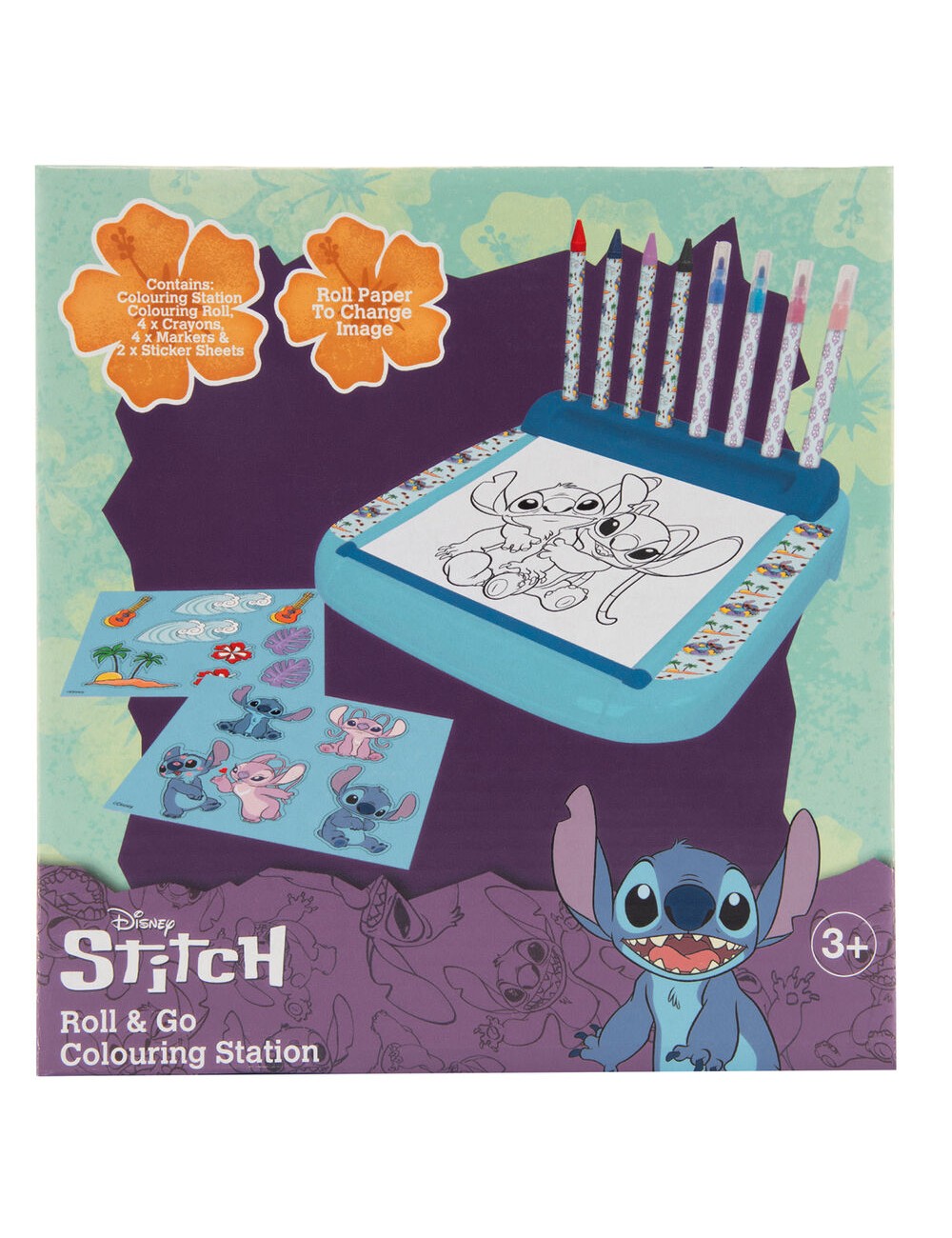 Conjunto de Colorir Roll & Go - Disney Stitch (Com Estação de Colorir)