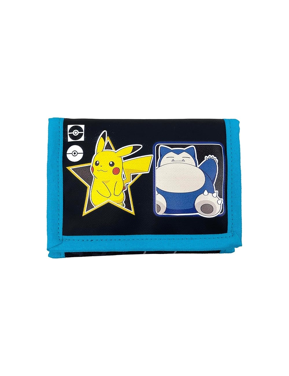 Carteira com Velcro - Pokémon: Pikachu & Snorlax