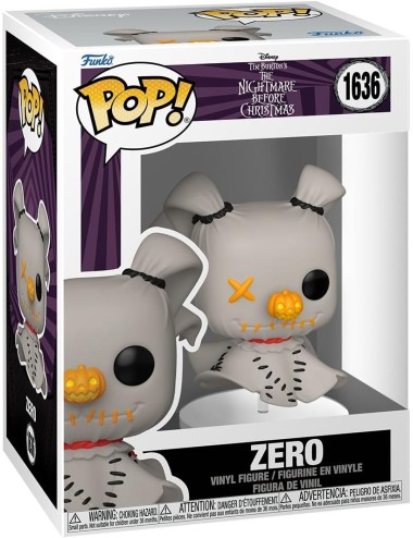 Figura Funko POP! Disney: The Nightmare Before Christmas - Zero (Patchwork) 1636