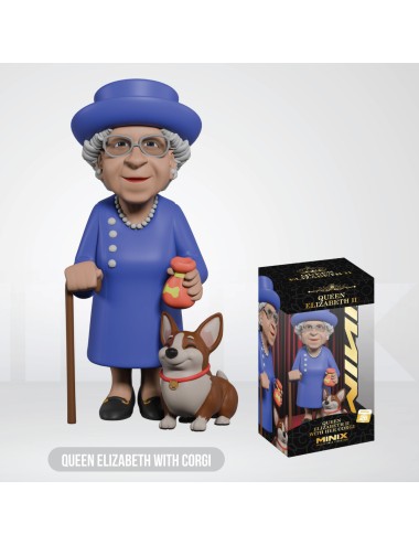 Figura Minix Celebrity - Queen Elizabeth II with Corgi 26