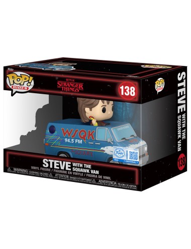 Figura Funko POP! Rides: Stranger Things - Steve with Squawk Van 138