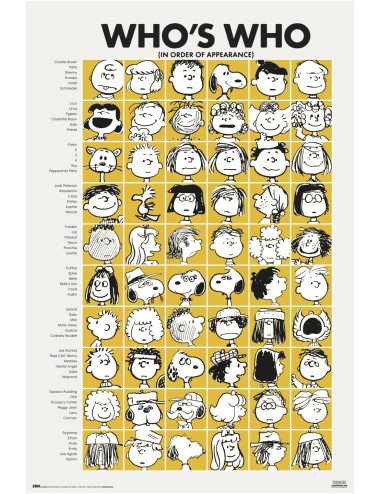 Poster - Snoppy Who's Who