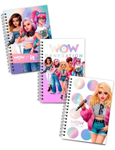 Caderno A5 Wow Generation (Sortido)