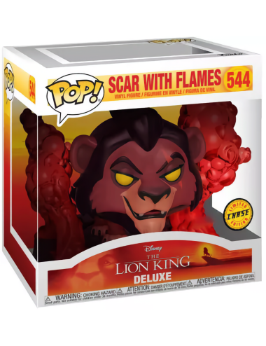 Figura Funko POP! Disney Deluxe: The Lion King - Scar with Flames (With Chase) 544