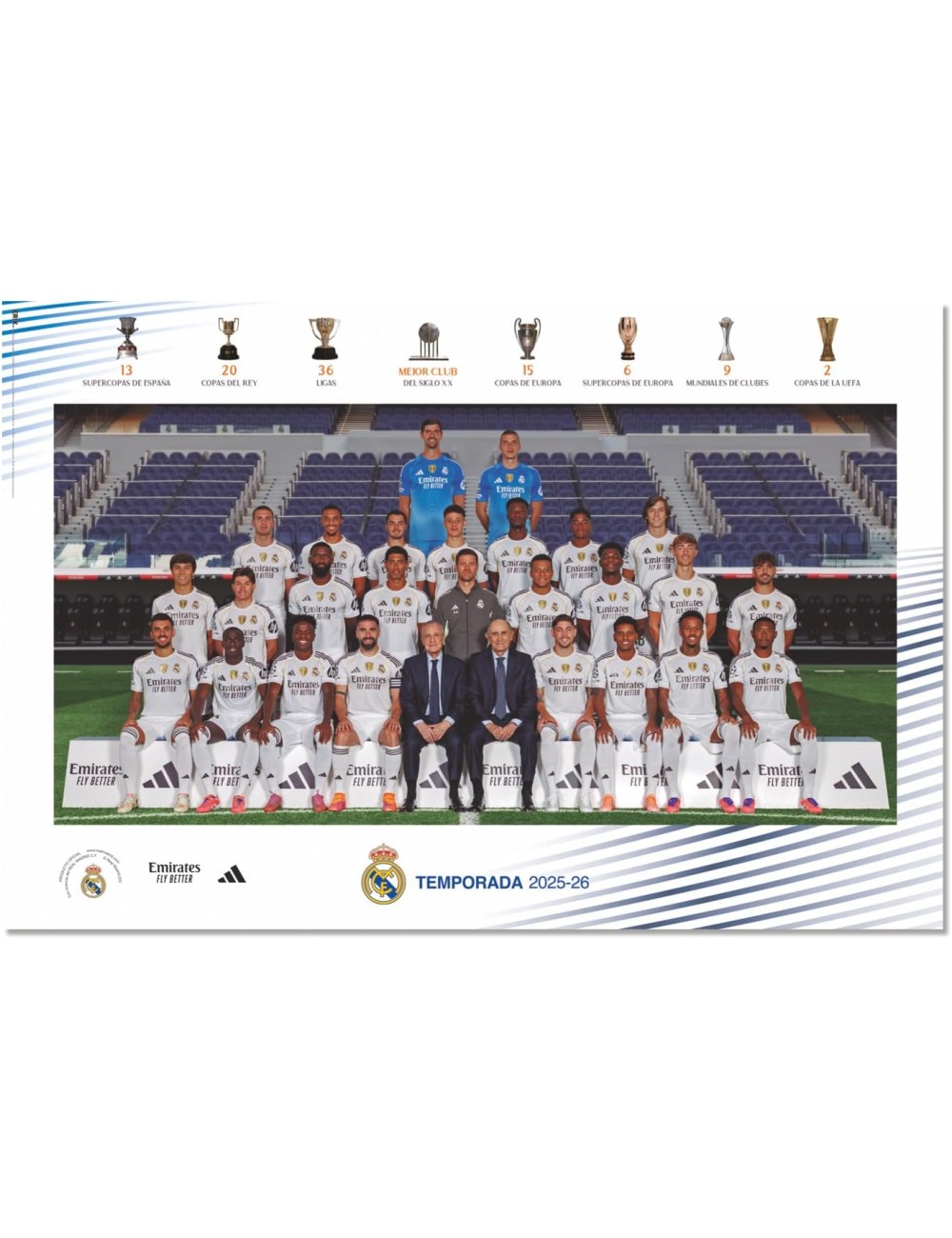 Poster Real Madrid 2025/2026 Squad