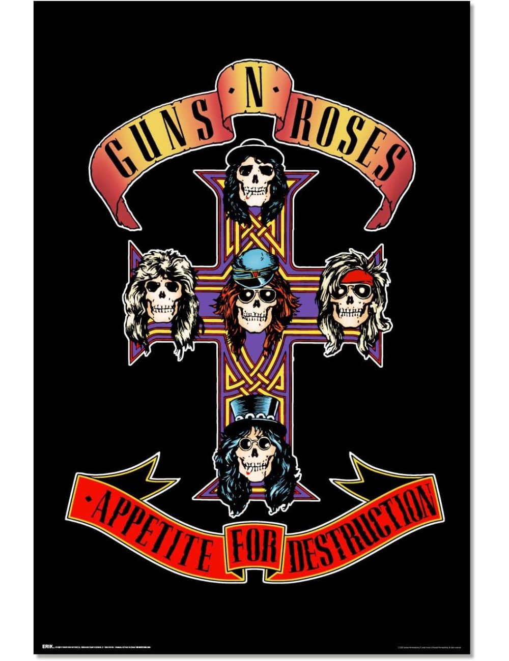 Poster Guns N Roses Appetite For Destruction