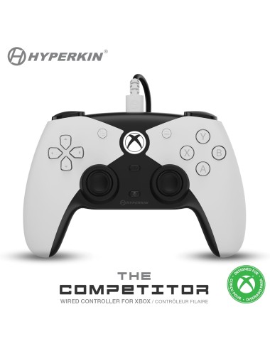 Comando Xbox Hyperkin - The Competitor (Wired White)