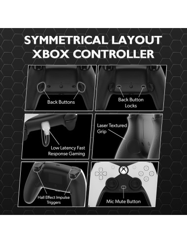 Comando Xbox Hyperkin - The Competitor (Wired White)