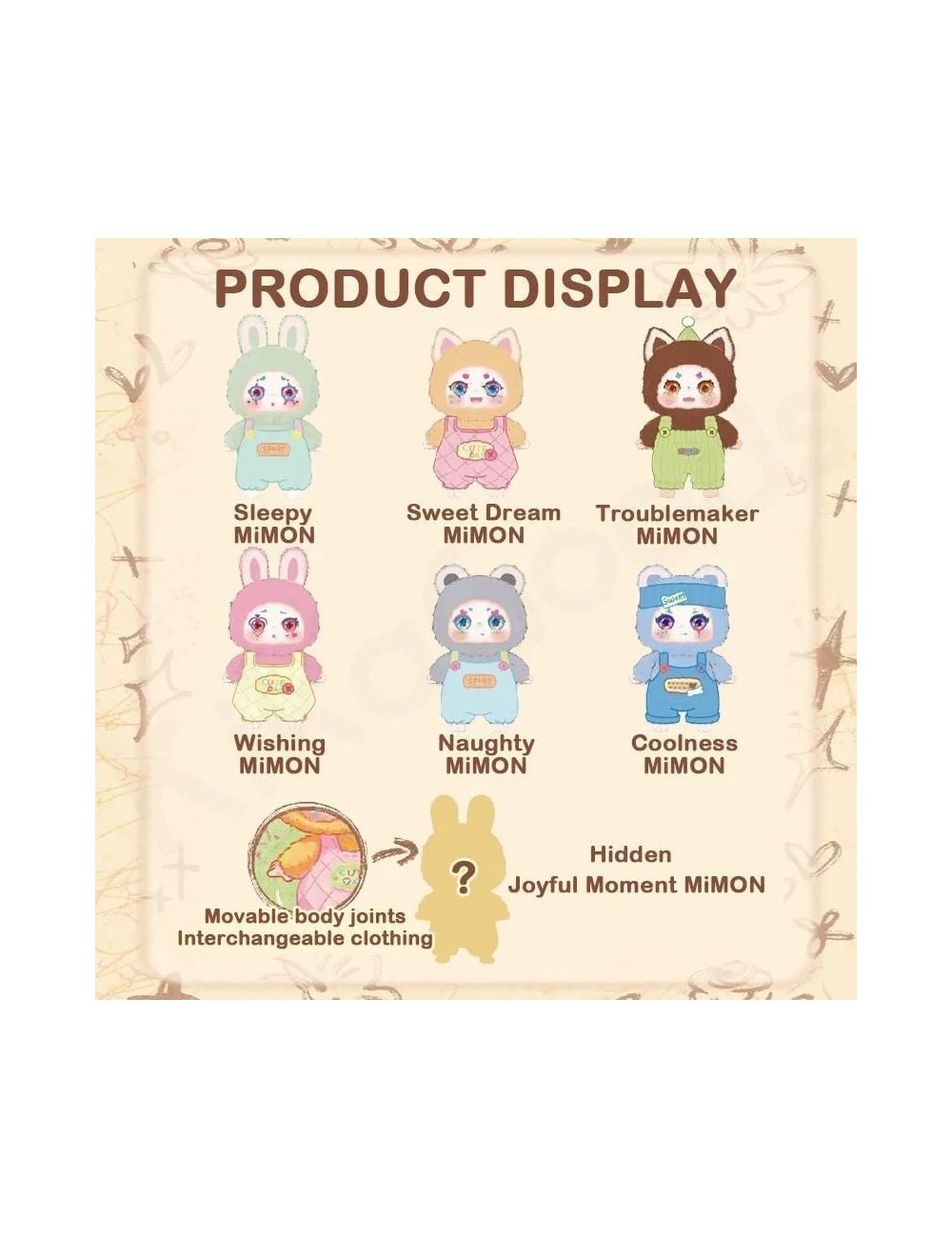 Peluche Kimmon – Mimon (Mystery Box)