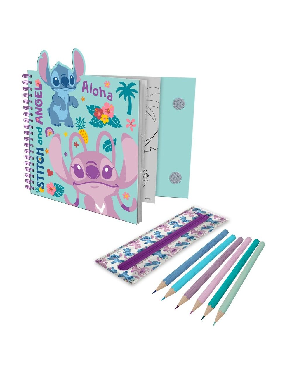 Livro de Atividades com Estojo - Disney Stitch Aloha