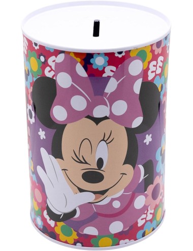 Mealheiro Infantil Metálico - Minnie Flowers