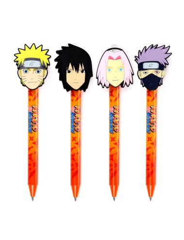 Caneta Apagável com Topo PVC - Naruto (Sortido)
