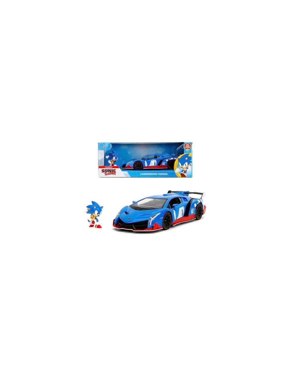 Jada Toys - Sonic & Lamborghini Veneno - 1:24