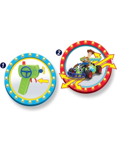 Jada Toys - Disney's Cars Toy Story Woody With Turbo Buggy (Radio Control Car)