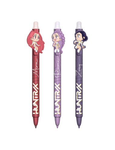 Pack 3 Canetas Apagáveis - KPop Demon Hunter