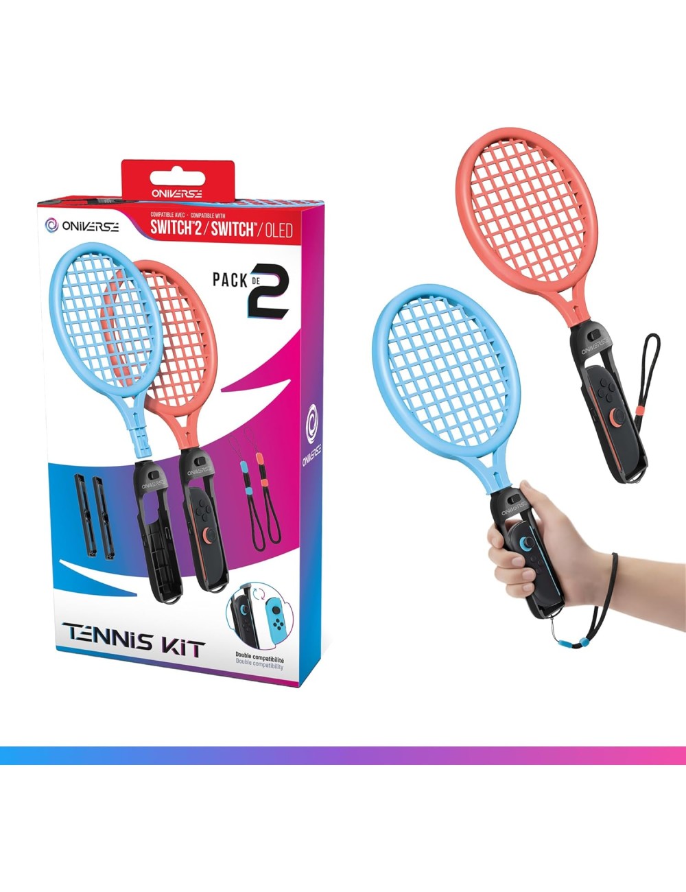 Kit Tennis Oniverse: 2 Raquetes - Nintendo Switch 2