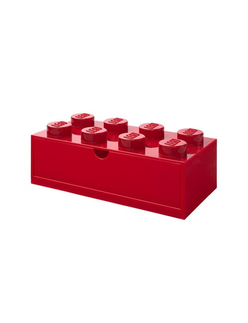 LEGO Desk Drawer 8 - Vermelho