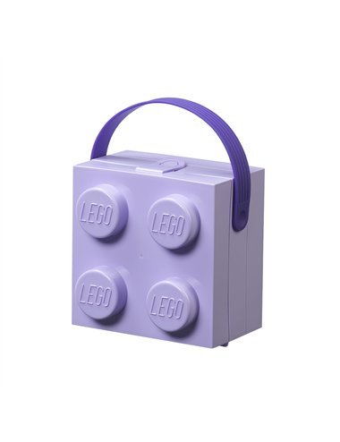 LEGO Box W. Handle - Lavanda