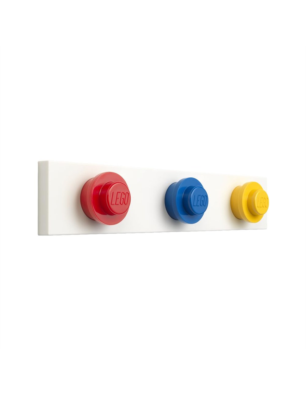 LEGO Wall Hanger Rack - Vermelho, Azul, Amarelo