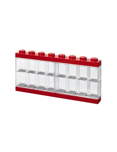 LEGO Minifigure Display Case 16 - Vermelho