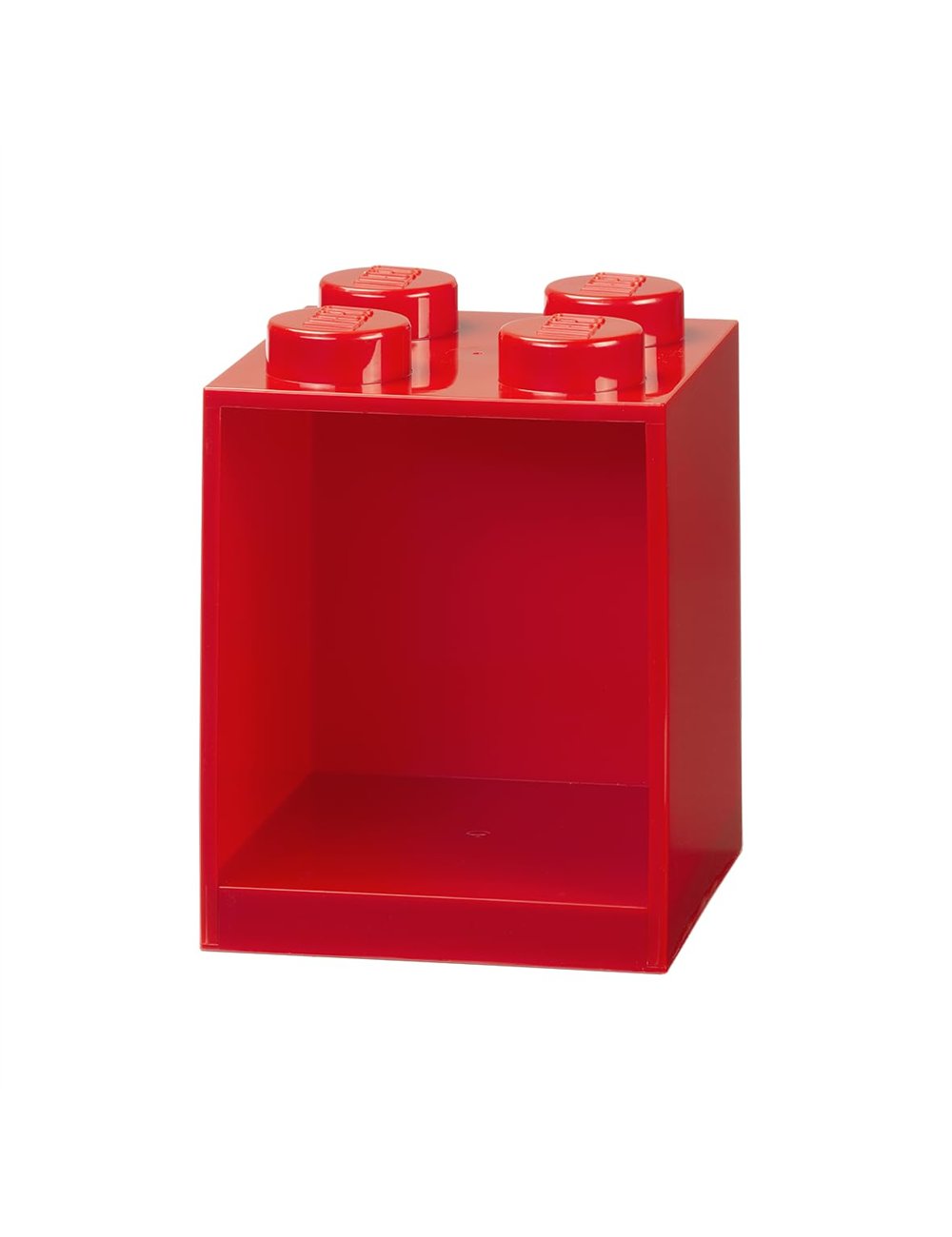 LEGO Brick Shelf 4 Knobs - Vermelho