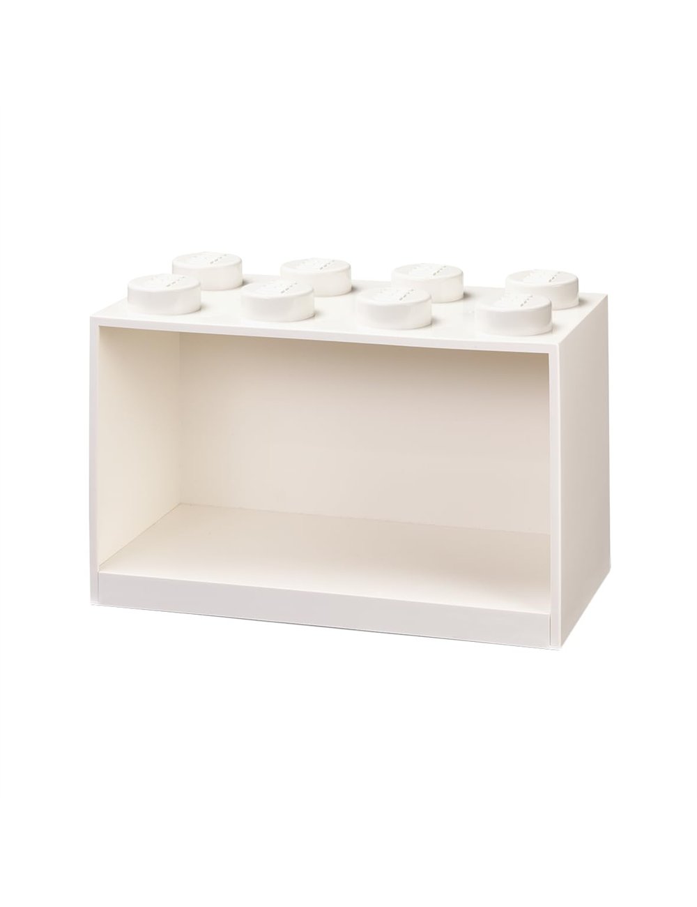LEGO Brick Shelf 8 Knobs - Branco