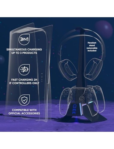 Oniverse - PS5 Fast Charging Station X3 (Black)