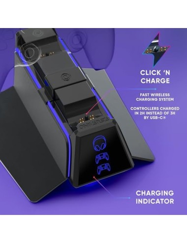 Oniverse - PS5 Fast Charging Station X3 (Black)