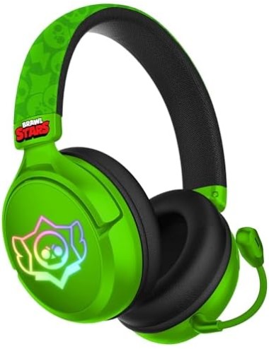 Headet Gaming Wireless - Brawl Stars Green Skull (Multiplataforma)