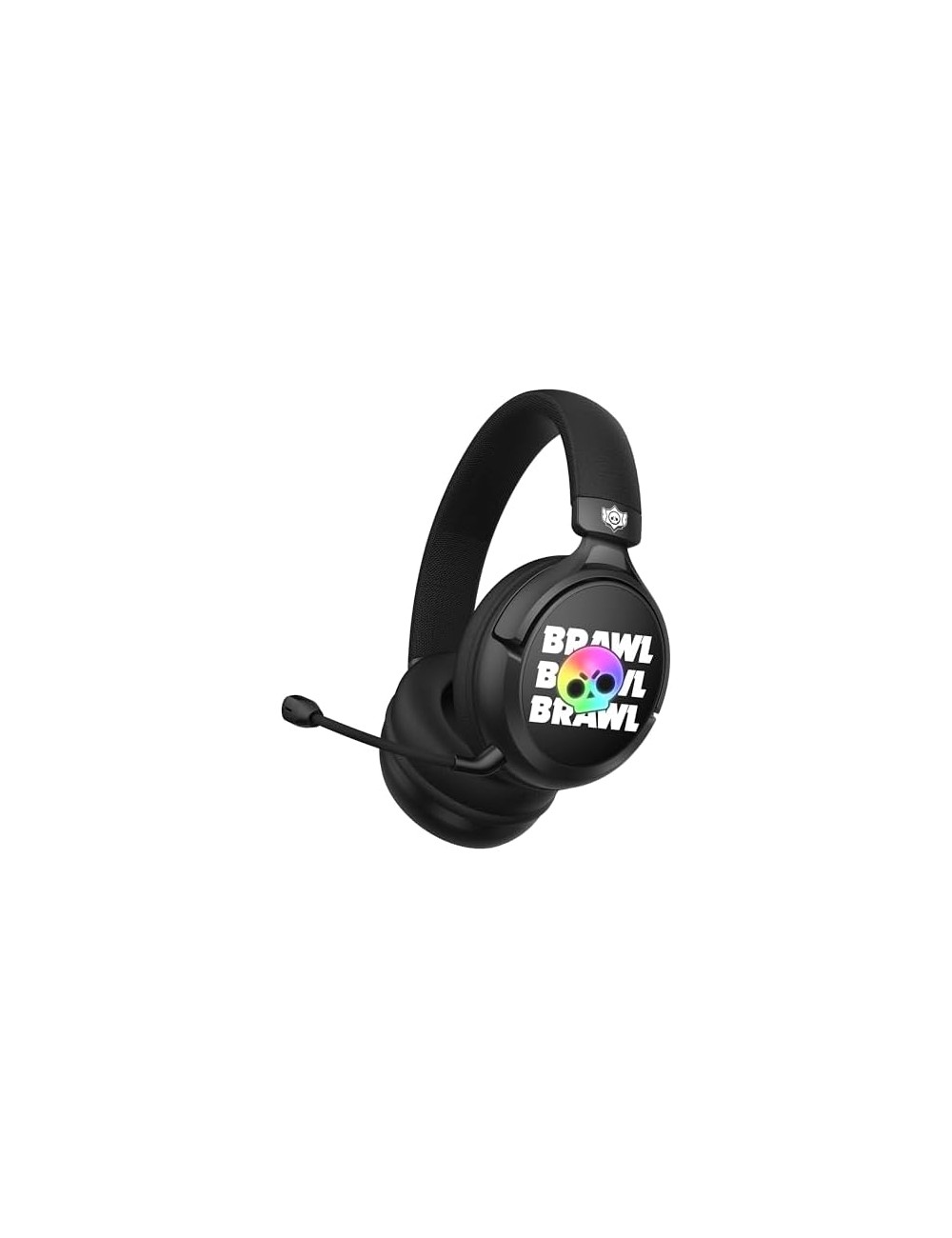 Headet Gaming Wireless - Brawl Stars Black Skull (Multiplataforma)