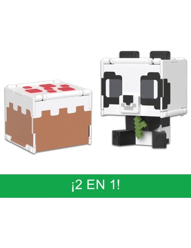 Figura Mattel Flippin' Figs - Minecraft: Panda + Cake