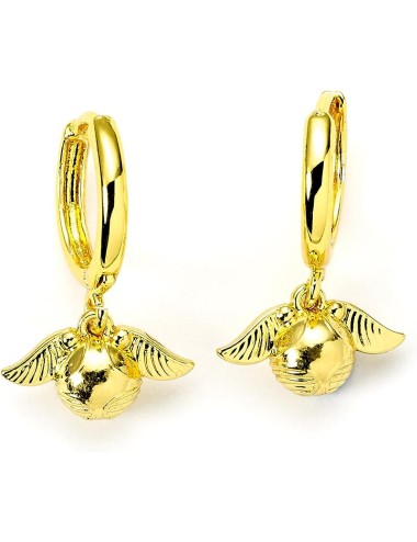 Brincos Huggy - Harry Potter: Golden Snitch Dourado