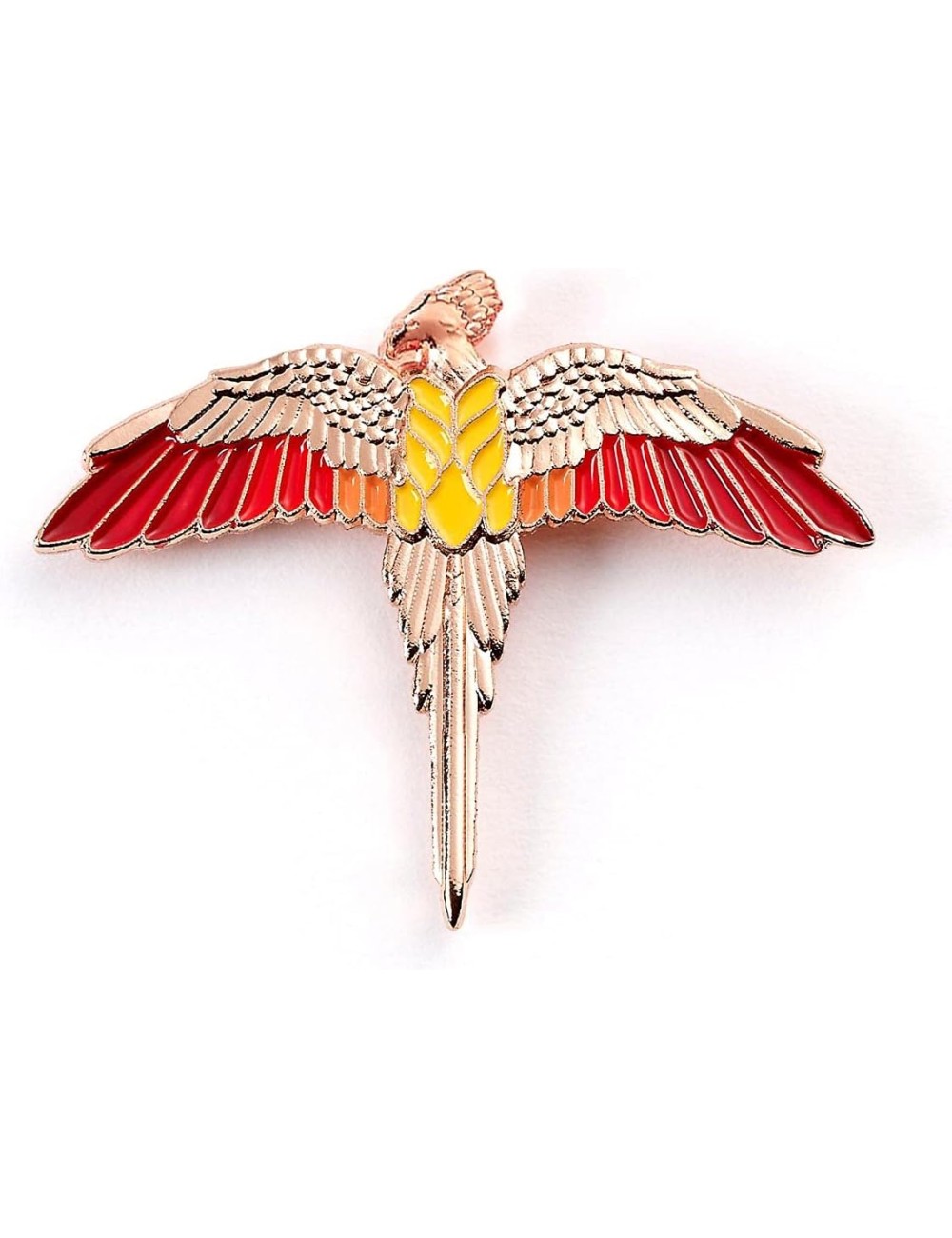 Pin Badge - Harry Potter: Fawkes Rosa Dourado
