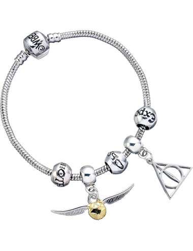 Pulseira com Charms - Harry Potter: Prateada
