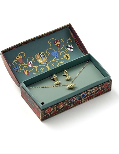 Caixa Presente com Colar e Brincos - Harry Potter: Quidditch Golden Snitch