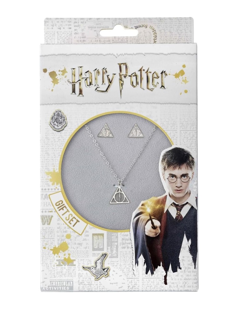 Conjunto Presente Colar e Brincos - Harry Potter: Deathly Hallows