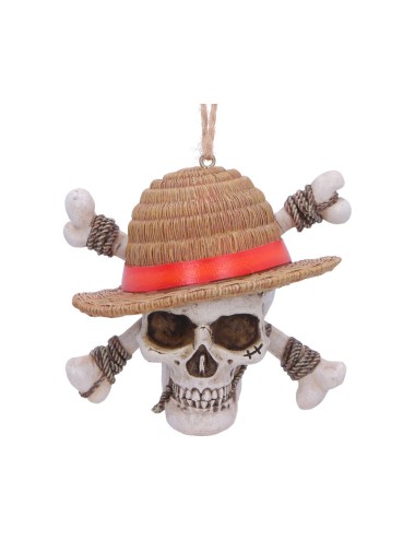 Decoração Suspensa Nemesis Now - One Piece Luffy Jolly Roger 8.4CM