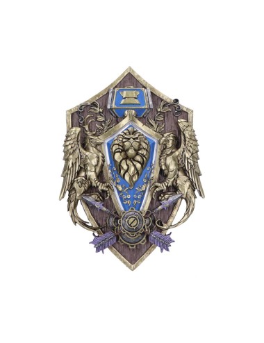 Placa de Parede Nemesis Now - World of Warcraft Alliance 30CM
