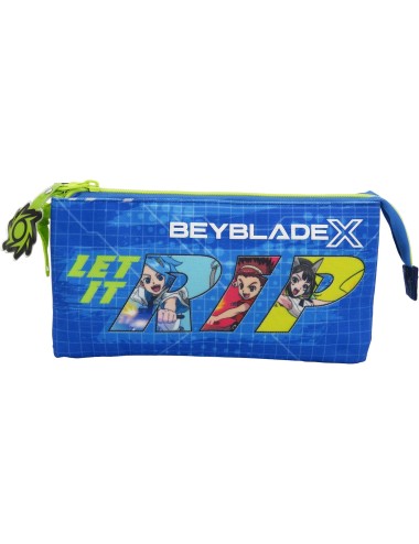 Estojo Porta-Lápis Triplo - Beyblade